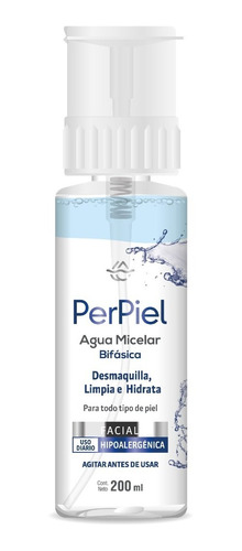 Perpiel Agua Micelar Bifásica Sin Fragancia X 200 Ml