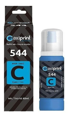 Imagen 1 de 1 de Tinta Maxiprint Compatible Epson T544 Cian (t544220-al)