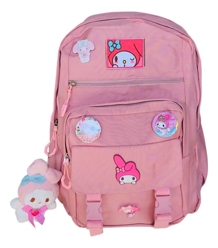 Mochila Importada My Melody Con Accesorios