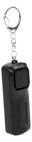 Llavero Con Alarma Personal, 130 Db, Recargable, Con Negro