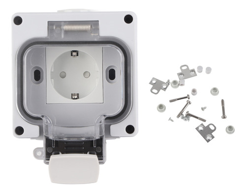 Enchufe Exterior Resistente A La Intemperie Ip66, Salida Ext