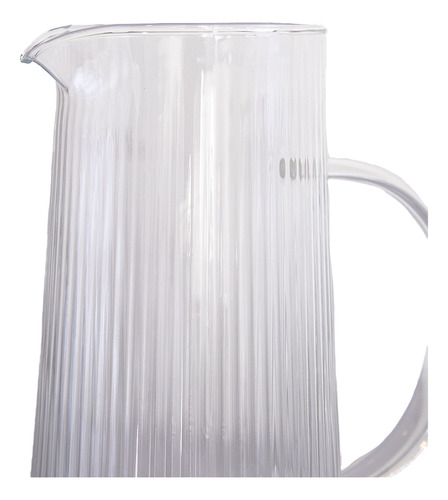 Jarra Vidrio Giza Tapa Acero Inoxidable 1.3 Litros Hogar Color Transparente