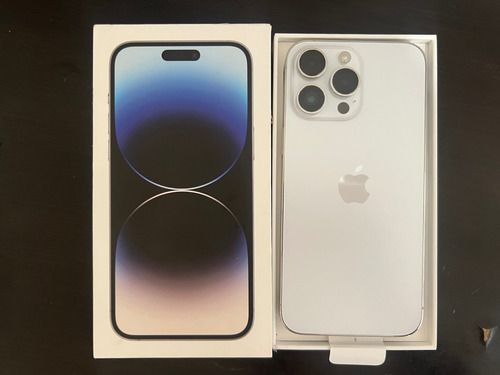 Apple iPhone 14 Pro Max (256 Gb) - Color Plata - Nacional Con Bandeja De Sim Chip (Usado)