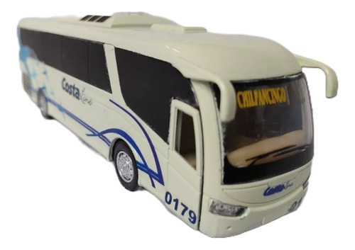 Autobus Costa Azul 18.5x5.5cms Abre Puerta Metalico Escala