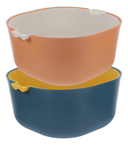 Cesta De Almacenamiento De Pasta Con Escurridor De Doble Cap
