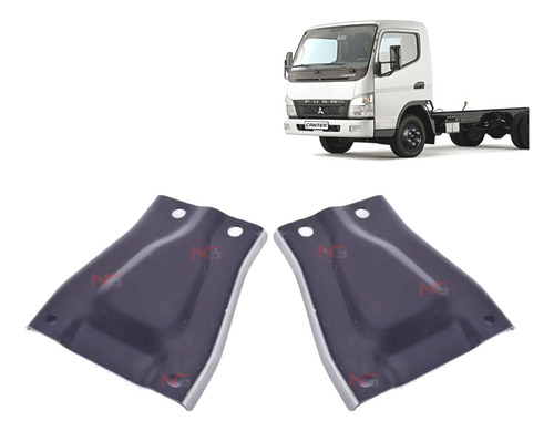 Par Soporte Parachoque Delantero Mitsubishi Canter 2007-2015