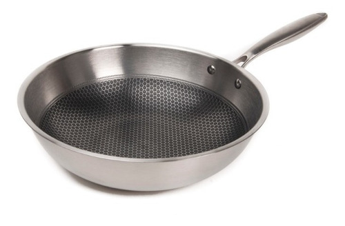 Maestro De Cocina- Wok De Acero Inoxidable Antiadherente30cm