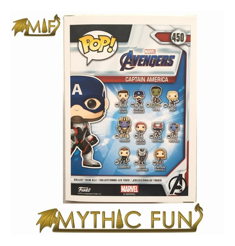 Funko Pop Marvel - Captain America Glows In The Dark 450 (Usado)