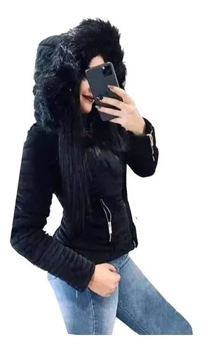 Chamarra de peluche mujer hotsell