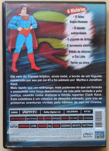 Dvd Super Homem 6 Histórias Desenho (excelente) (Usado)