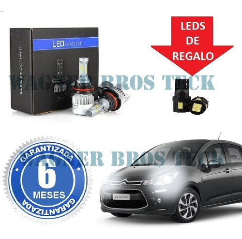 Kit Luces Led Cree Psx24 H7 O H1 Citroen C3 Nuevo 16000 Lms