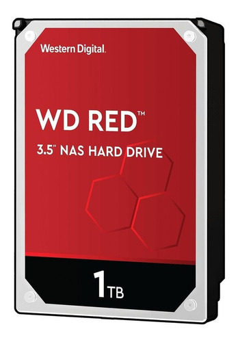Disco rígido interno Western Digital WD Red WD10EFRX 1TB vermelho