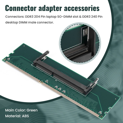 Conector Ada De Memoria Ram So-dimm Para Computadora De Escr