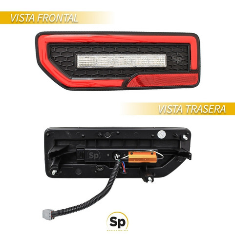 Imagen 5 de 7 de Calaveras Plug&play Led Drl 4x4 Para Suzuki Jimny 21+ Rojo