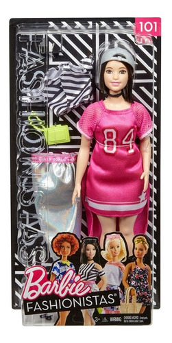 Barbie Muñeca Mattel Fashionistas 101 + Accesorios Febo