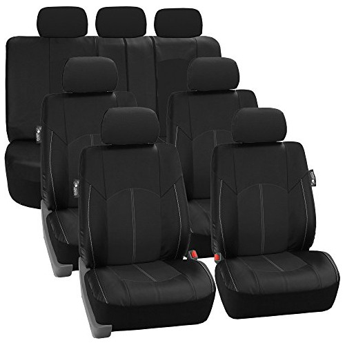 Juego De Fundas De Asiento De Coche De Piel Sintética Perfor