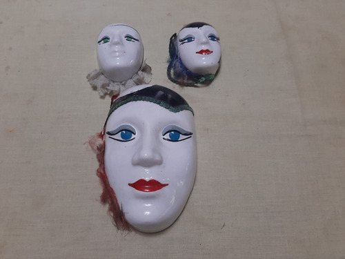 Máscaras En Porcelana 3 Unidades 