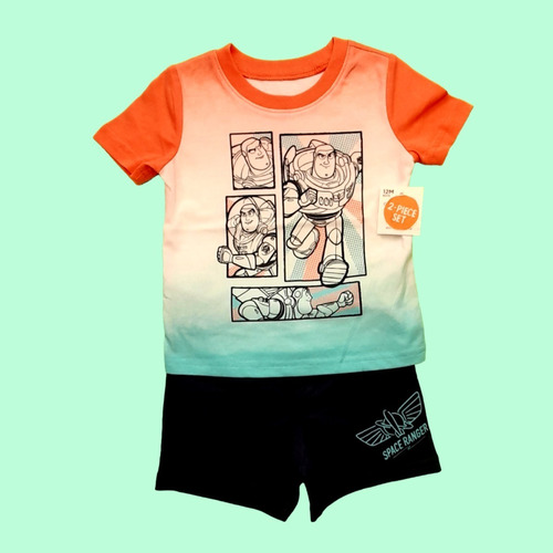 Polera + Short Bebe Niño -  Buzz Lightyear