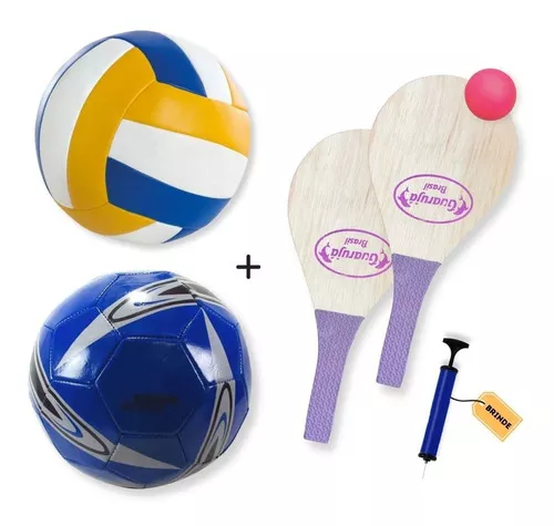 JOGO PRAIA SET 2 RAQUETES NEOPRENO C/BOLA PVC