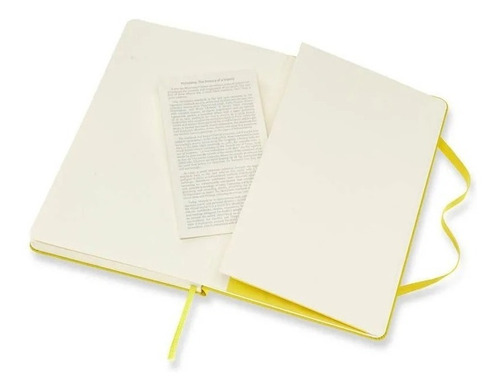 Caderno Moleskine Clássico, Amarelo, Capa Dura, Sem Pauta, G