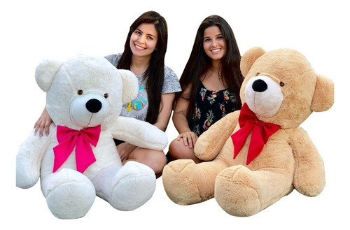 Urso Teddy Bear Grande Gigante Pelúcia Macio 110cm Nacional