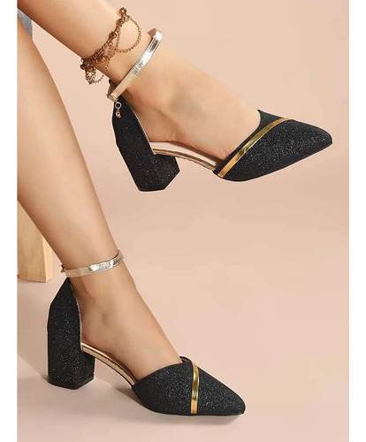 Sandalias De Tacón Alto Para Mujer Punta Puntiaguda Fiestas