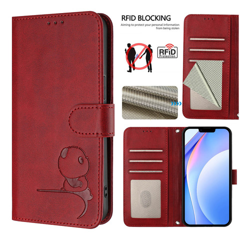 Funda Tipo Cartera Con Temática De Panda Para Cubot Note 40/p50/a10/a20/a30/max 5, Cierre Magnético, 3 Ranuras Para Tarjetas, A Prueba De Golpes