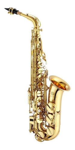 Saxofón Alto Jupiter Jas500 Dourado Laqueado Eb C/ Funda