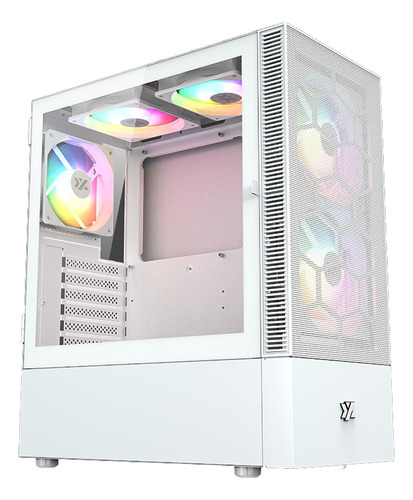 Gabinete Xyz Airone 200 Mesh White Atx Gamer Color Blanco