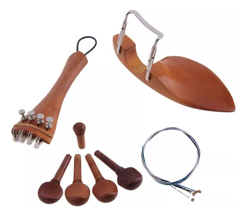 Accesorios Para Violín 4/4, Cordal, Tornillos, Mentonera, Co