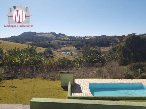 Chácara Com Escritura, Linda Vista, 04 Dormitórios, Piscina, Pomar E Ótimo Bairro À Venda, 2000 M² Por R$ 370.000 - Zona Rural - Pinhalzinho/sp - Ch0498