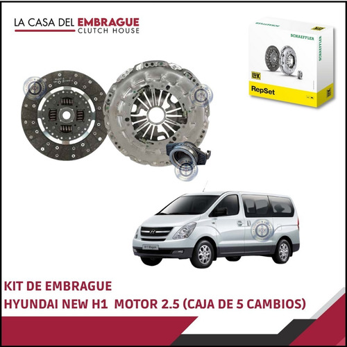 Imagen 2 de 5 de Kit Embrague Hyundai H1 Motor 2.5 (5 Vel) 2011/2020