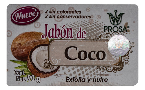 Jabón De Coco Prosa Exofilia Y Nutre 90g