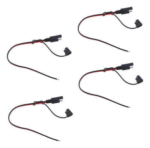 Enchufe Del Cable De Extensión De 4pcs 12v 300mm 10a 18awg