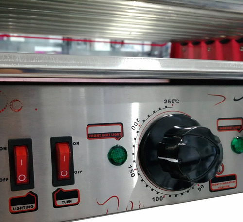Verly Máquina Comercial De Hot Dogs 9 Rodillos 1500 W 110v