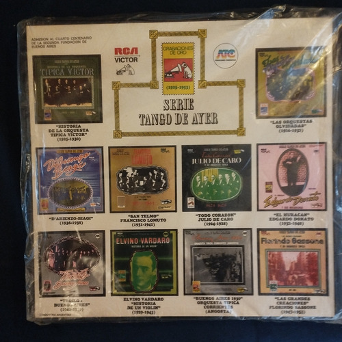 Grabaciones De Oro 1925 - 1953 Tango De Ayer 10 Disco Vinilo