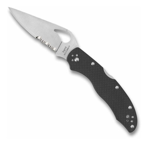 Spyderco Byrd Harrier 2 Cuchillo Plegable Mango G-10 Negro C