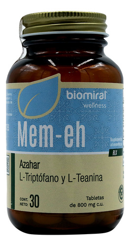 Biomiral, Mem-eh, Azahar, 30 Tabletas