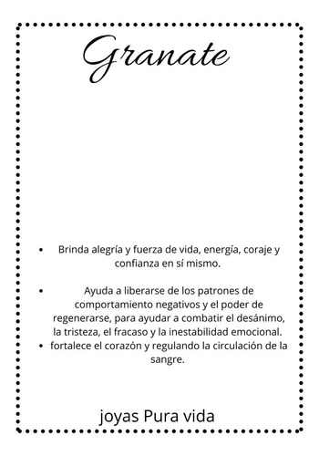 Imagen 6 de 6 de Collar De Granate Natural, Esmalte Al Fuego, Cobre, Cod1