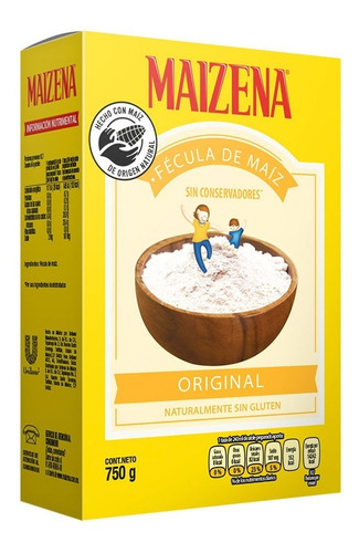 Imagen 2 de 2 de Maizena Fecula De Maiz Regular 750gr
