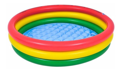 Imagen 2 de 4 de Pileta Inflable 3 Aros 100 X 22 Cm Lyon 17218 Piso Blando