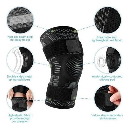 A Rodillera Elástica De Compresión For Gimnasio, For Deporte