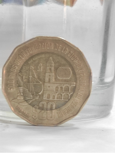 Moneda Conmemorativa Del 500 Aniversario Puerto De Veracruz 