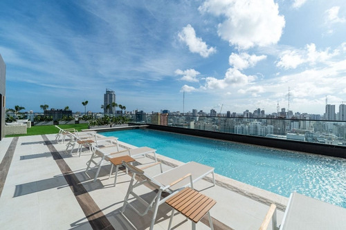 Apartamento Estilo Condo-hotel En Venta En Naco, 2 Habitaciones