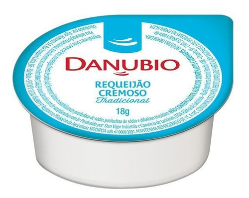 Requeijão Cremoso Danubio Blister Sache 18g Cx 72 Unidades