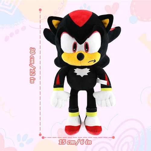 Sonic Peluche Los Personajes De 28 Cm Super Sonic Color Shad