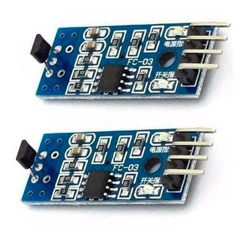 Tecneu 2 Piezas Modulo A3144e Sensor De Campo Magnetico Efecto Hall Digital