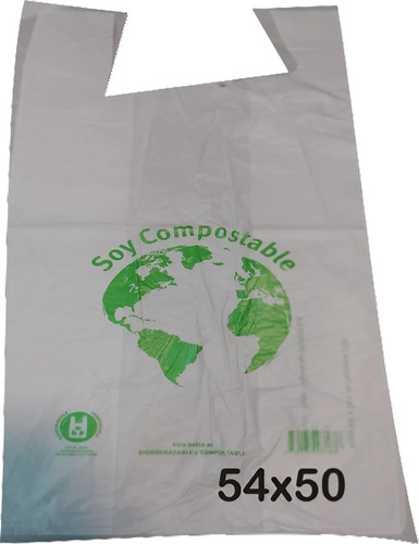 Bolsas Raviolera Camiseta Compostables 54x50 Pack X 1.000