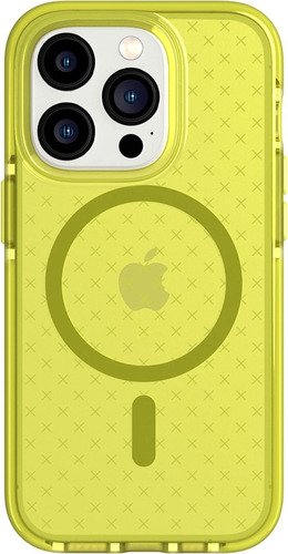 Funda Estuche Para iPhone 14 Pro Amarillo Tech21 