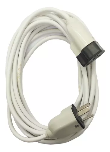 PROLONGADOR CABLE 3X1.5MM2 5 METROS BLANCO